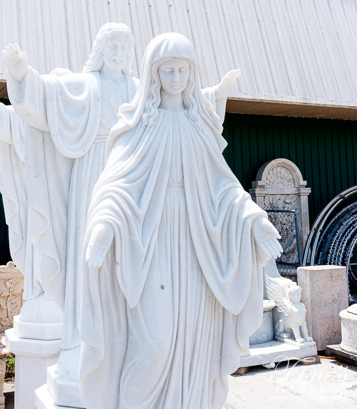 Marble Statues  - 70 Inch Our Lady Of Grace Marble Statue - MS-1481